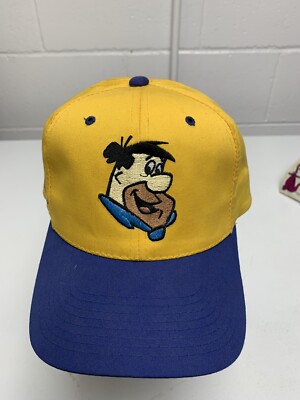 AMERICAN NEEDLE FRED FLINSTONE BLOCKHEAD SNAPBACK HAT 1993 Vintage