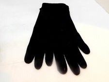 DESIGNER LADIES' BLACK NYLON BLEND DRESS GLOVES UNLINED SIZE 6.5
