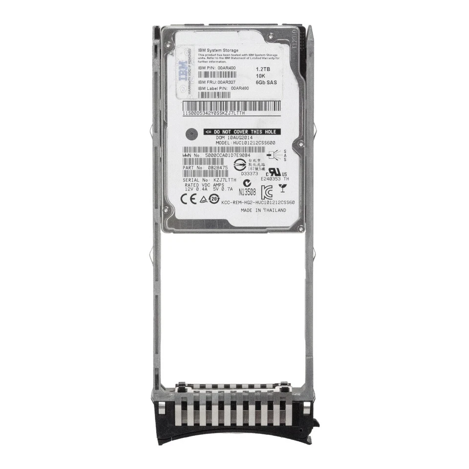 Hard Drive IBM 00AR327 00AR400 HUC101212CSS600 1.2TB 10K 128MB SAS-2 2.5 " Inch - Image 3 of 3