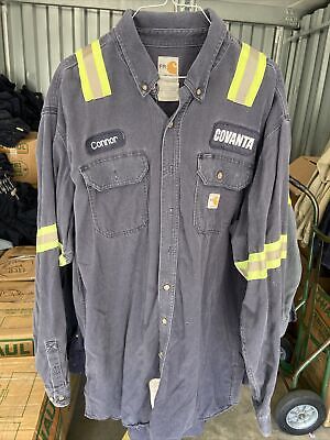 Carhartt FR XL-LJ Navy Blue Reflective FLAME RESISTANT CAT2 Carhartt FR XL-LJ Navy Blue Reflective FLAME RESISTANT CAT2