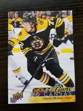 2017-18 UD Upper Deck Series 1 CHARLIE McAVOY Canvas Young Guns RC #C105 Bruins