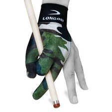 LONGONI Billiard POOL CUE GLOVE Fancy Military 3 for Left hand FREE SHIPPING