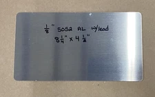 FREE SHIPPING!! 1/8" 5052 Aluminum Sheet/Plate Rounded Rectangle 8 1/4" X 4 1/2"
