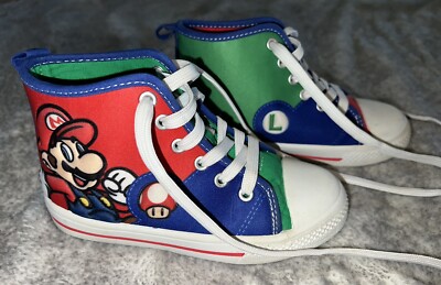 Super Mario Bros. High-Top Sneakers | eBay