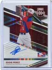 2020 Elite Extra Edition Aspirations Autographs Die Cut Eddie Perez Auto 8/47