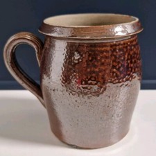 Ancien Pot En Grès Émaillé