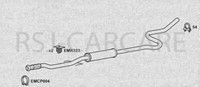 Klarius PG931D Auspuff Mittelkasten 208 1.6 12-16