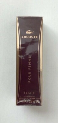New Unopened Lacoste Pour Femme 1.6oz 50 ml Women's Perfume Natural Spray Elixir