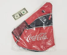 Coca-Cola Coke Triangle Messenger Shoulder Bag Red - Flip Phone Student  Men's