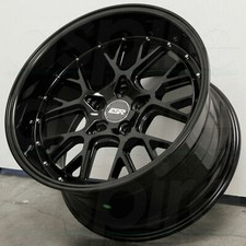 Esr Cs11 Black Wheels 18x9.5 22 5x114.3 18 Inch Deep Dish Rims Set 4