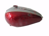 Triumph T120 Bonneville 1959 Kraftstofftank Cherry Und Silver Aluminium Lackiert
