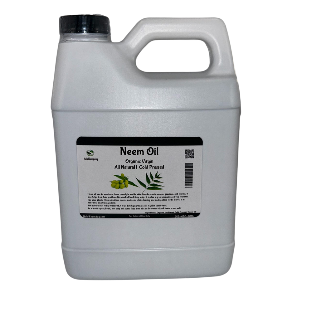 Neem Oil - 100% Pure Organic Virgin Unrefined Cold Pressed Raw PREMIUM QUALITY