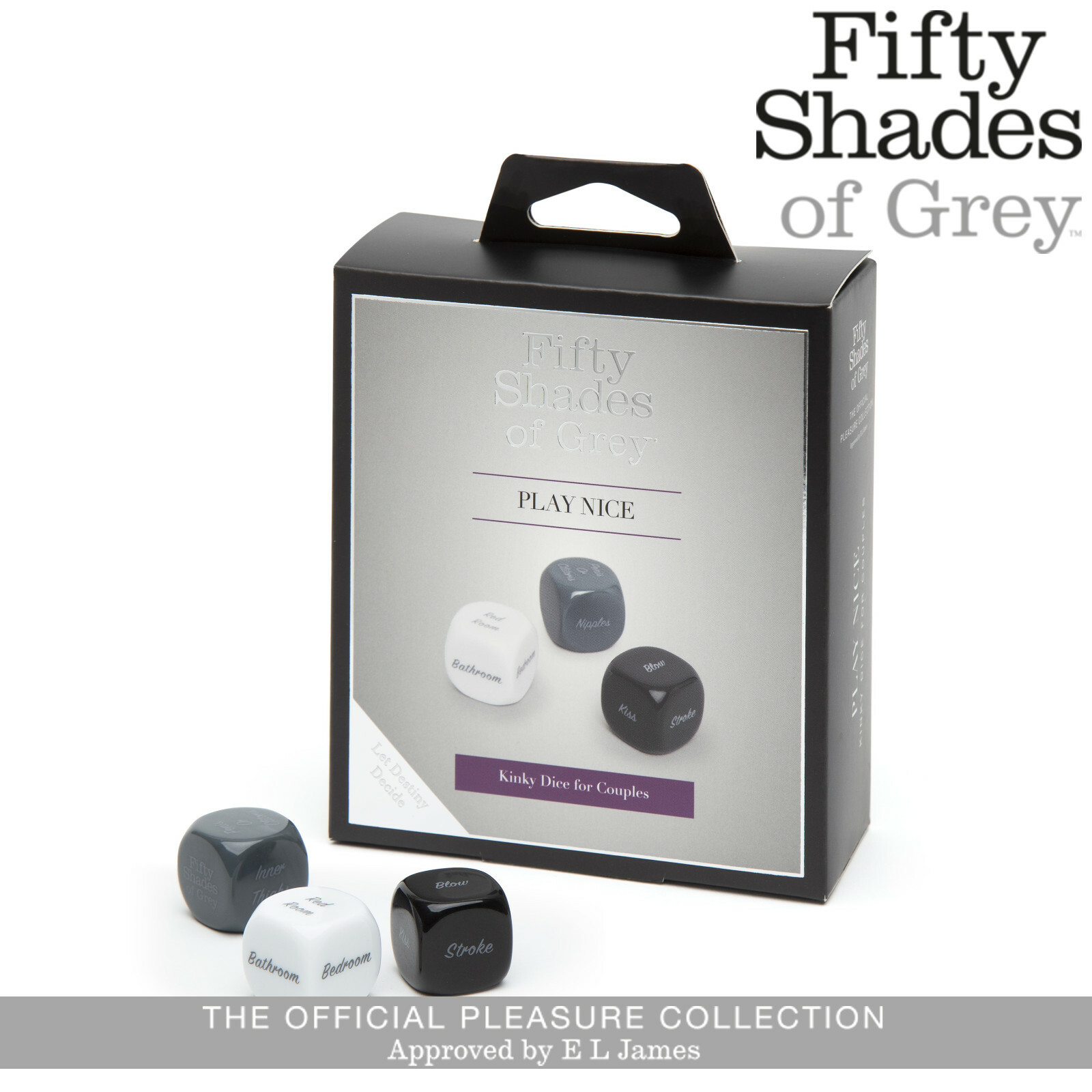 Cincuenta Sombras De Grey - Dado De Juego De Roles (En Inglés) En Oferta Fifty Shades Of Grey Play Nice Dice Couple Games Dadi Per Giochi Di Coppia Ruolo