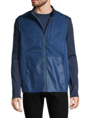 Oakley Terrain Packable Mens Golf Vest Poseidon Navy Blue Size M Medium $110