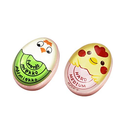2 Pezzi Timer uova Egg, Temperatura Dell'uovo Sodo, Timer per Uova che (j3d)