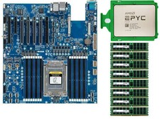 Gigabyte MZ32-AR0 Rev 1.0  AMD Epyc 7402P CPU  8xSamsung 32GB 3200MHz DDR4 RAM