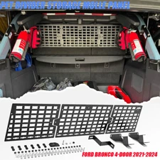 Pet Divider Storage Molle Panel For 2021-2026 Ford Bronco 4-Door Car Pet Barrier