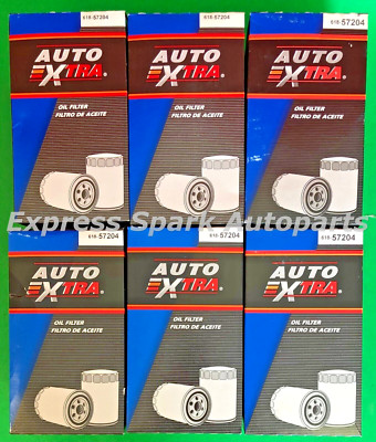 New Case of 6 Engine Oil Filters AUTO EXTRA 618-57204 For PORSCHE, AUDI, CH10160