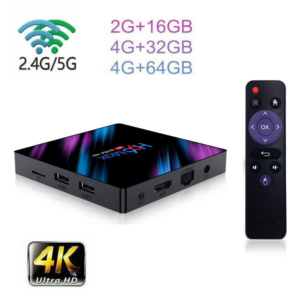 H96 Max Smart TV BOX Android 9.0 64 Bit Quad Core 4K Ultra HD WiFi