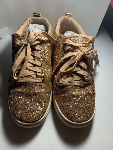 Cape Robbin Sneakers Rose Gold Glitter 