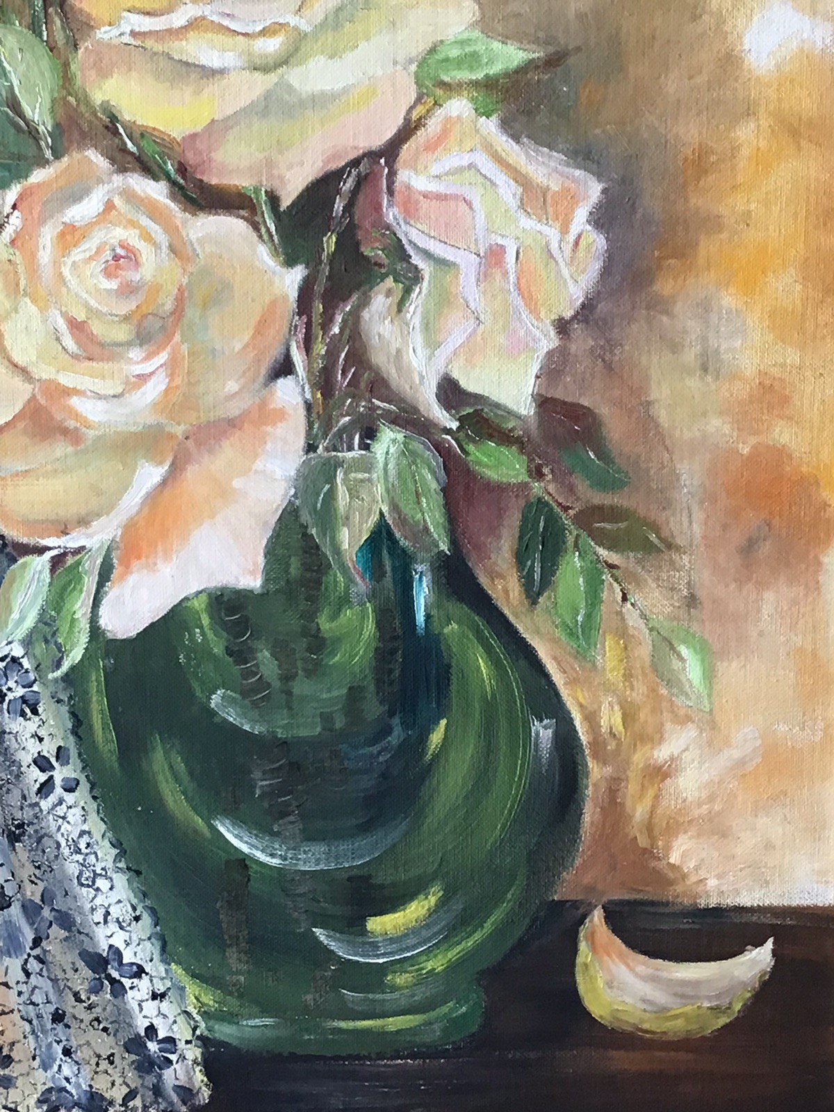 Vintage Oil On Canvas Art, Mounted On Board, Signed R. Jurissen