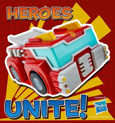 Yolopark Transformers Rescue Bots - 12CM Heatwave Friction Car w/ Light & Sound