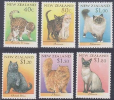 (F260-41) 1998 NZ set of 6stamps year of the pets (AP)  (LE84)