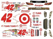  42 Juan Palbo Montoya Target 2013 Chevy 1/43rd Scale Slot Car WATERSLIDE DECALS