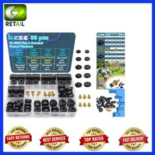96-Piece Faucet Washers Kit with Brass Screws - Durable Leak Repair Solution