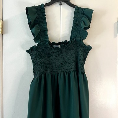 Hill House Home Ellie Nap Dress Emerald Green Size XL New | eBay