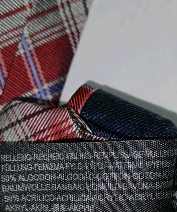 Massimo Dutti Men's Red Plaid Tie Classic Tartan Pattern Necktie image 4