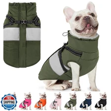 AOFITEE Dog Coat, Warm Dog Jacket with Harness Built in, Waterproof Coats for