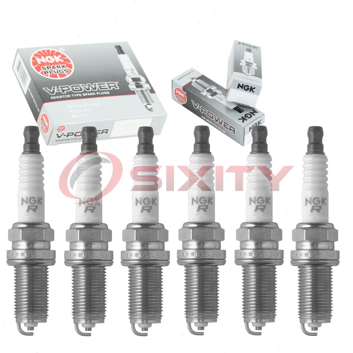 6 pc NGK 95945 LFR5A-11 BLYB V-Power Spark Plugs for REC10YC4 K5RTM bq