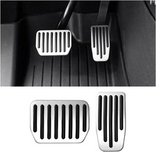 HZEL Car Foot Pedal Pads Set, 2PCS Aluminum Vehicle Accelerator Pedal Covers, No