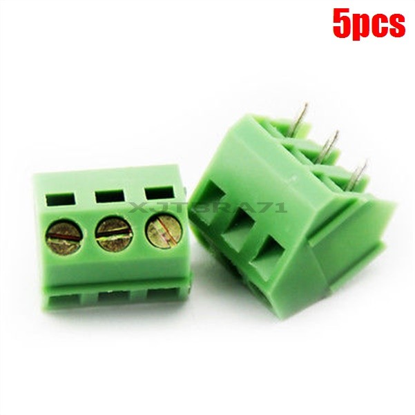 5Pcs KF103-3P 5.0MM Spacie Terminal Terminal Blocks Sockets Connectors Ic New fi