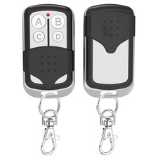 2 Pcs Universal Garage Door Opener Remote Keychain Type 2PCS