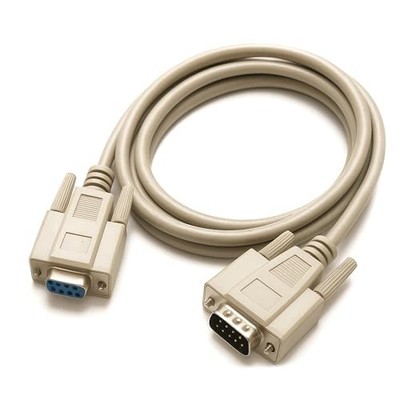 DB9 Male to Female RS232 Extension Serial Cable - 28 AWG Shielded 6 Foot