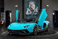 2022 Lamborghini Aventador LP 780-4 Ultimae BLU GLUACO F1 Brilliant Exhaust