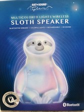 Art + Sound Glow Sloth Bluetooth Speaker LED ...