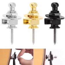 2PCS Guitar Strap Lock Security Schaller Metal Button For Electric Acoustic Bass
