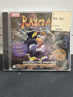 Rayman - new sealed PC Game - Windows 95/3.1 CD-ROM 1995 Ubisoft