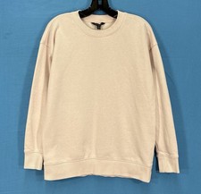 BANANA REPUBLIC Oversized Crew BLUSH Fleece CASUAL ACTIVE LOUNGE Sweatshirt XS