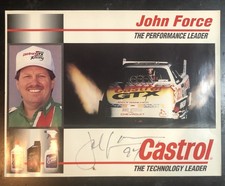 NHRA Drag Racing Champ John Force Autographed 8 1/2x11 photo