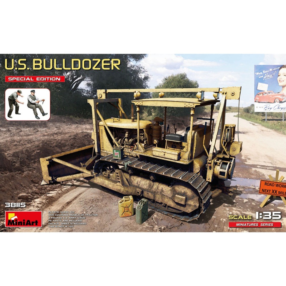 Miniart 38115 U.S Bulldozer Special Edition 1:35 Model Kit
