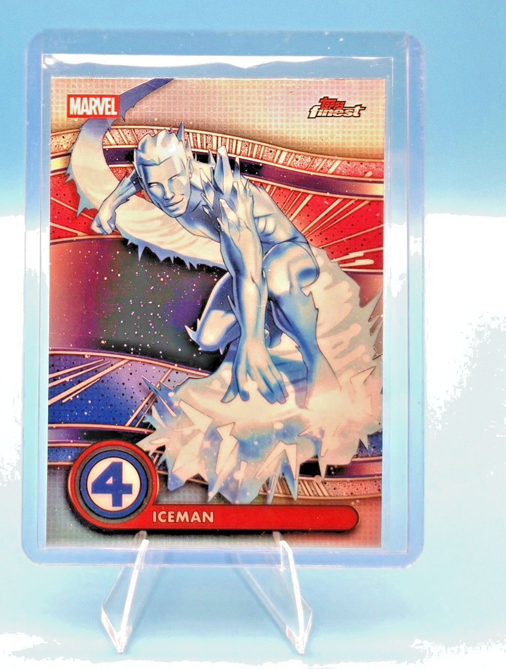 2026 Topps Finest Fantastic Four Iceman #062 Marvel RefractorUncommon 