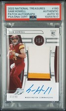 2022 Panini National Treasures #160 Sam Howell Rookie Patch Auto RPA /99 PSA