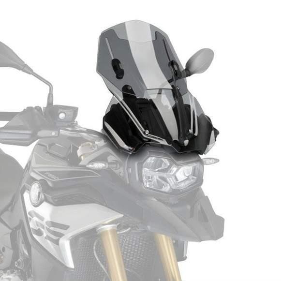 Puig Adjustable Touring Screen Windshield Light Smoke BMW F750 GS 2018 - 2024