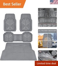 Deep-dish Waterproof Car Mats Full Set - Perfect For Suvs Trucks Sedans Deep-dish Waterproof Car Mats Full Set - Perfect For Suvs Trucks Sedans