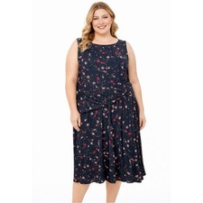 Vintage 90s Y2K Floral Midi Maxi Sleeveless Whimsigoth Cottagecore Dress 22W