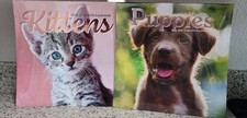 2026 Lot Of 2, PUPPIES  KITTENS Wall Calendar 12 Month 12  X 24  